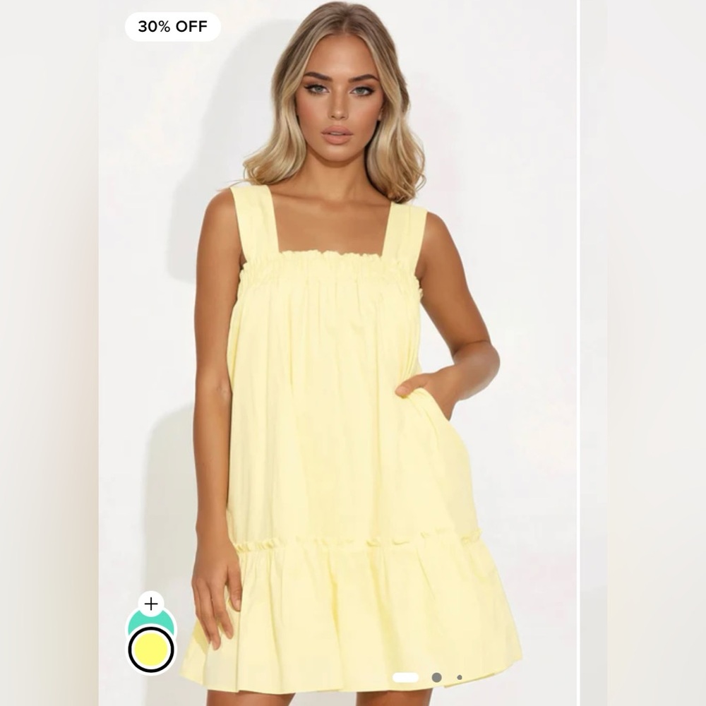 Butter yellow dress